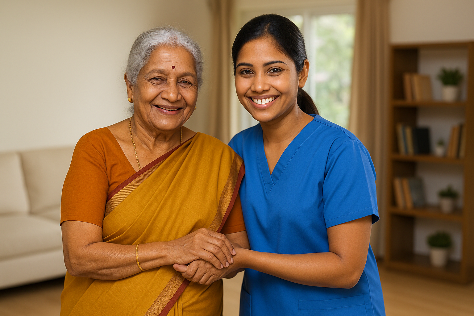 Family spending time with elders at Jaivika